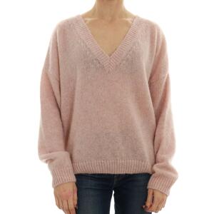 MAGLIA SCOLLO V ROSA